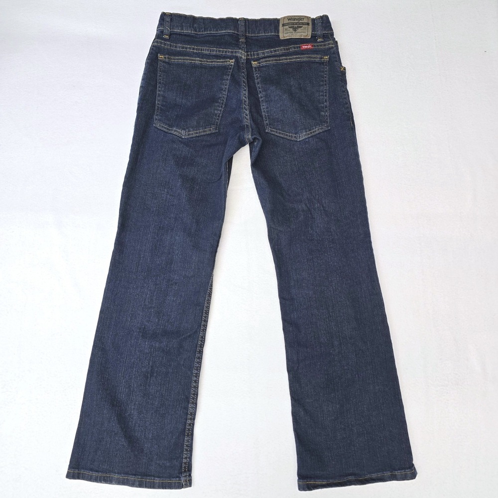 Wrangler Mens Classic Boot Jeans Dark Wash Size 30x28 Stretch Denim - Picture 6 of 13
